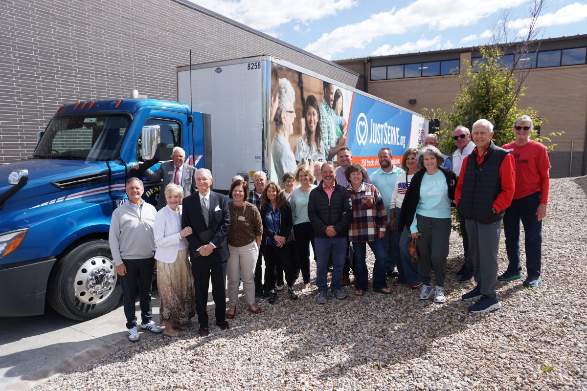 The Church of Jesus Christ of Latter-day Saints contributes semi full of food to Ogden’s Joyce Hansen Hall Food Bank as part of America250 celebration